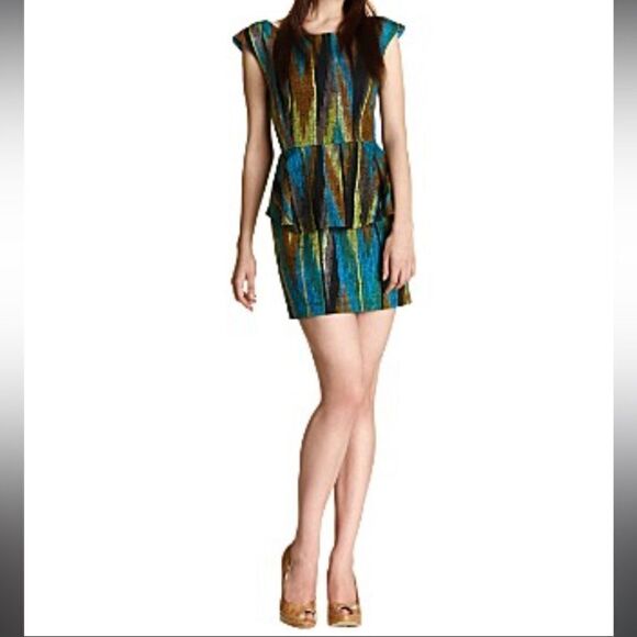 💜 Loeffler Randall Pamplum Dress - Picture 1 of 13